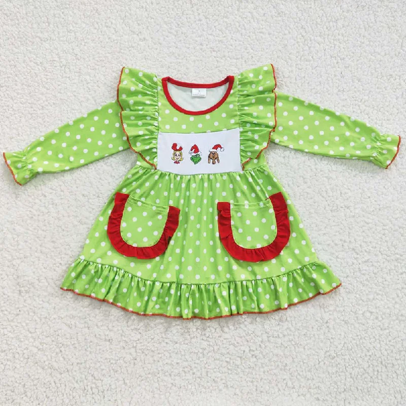 Fashion Baby Girls Dress Christmas Dresses GLD0217 Tunics Short Trendy