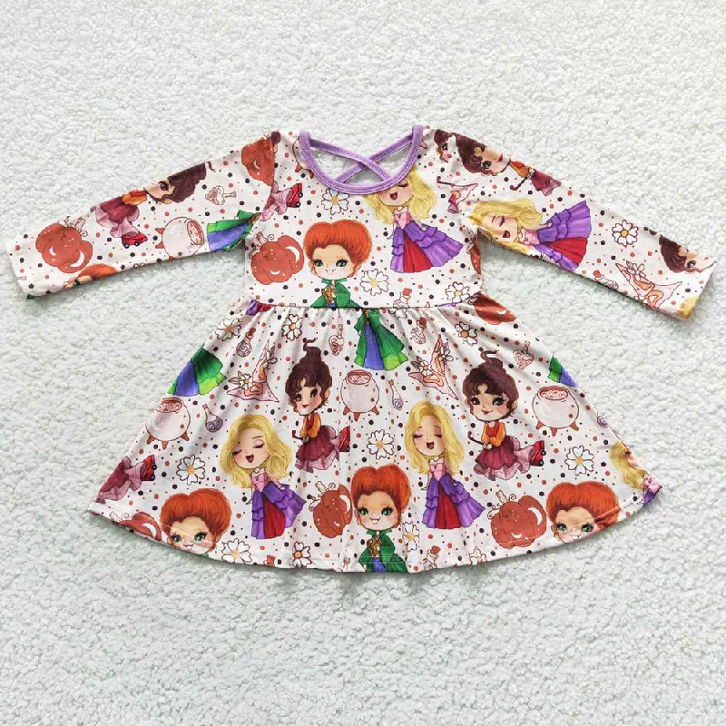 Fashion Baby Girls Dress Halloween Long Seele Boutique Dresses GLD0353 Tunics Handmade artisanal
