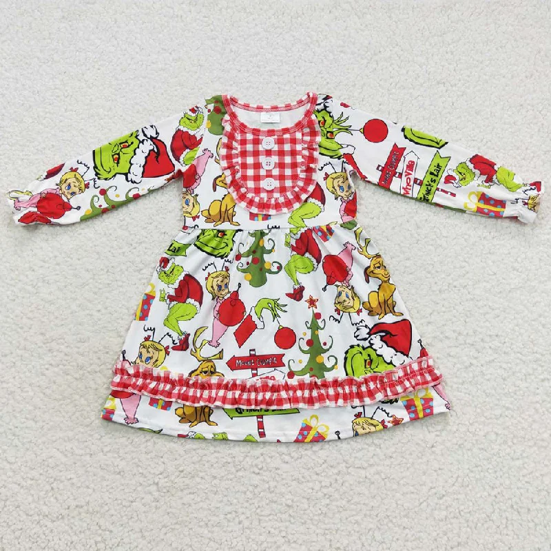Fashion Baby Girls Dress Long Sleeve Christmas Dresses GLD0297 Tunics Sophisticated sleek