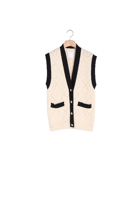 Cardi coat oversize sans manches Zip Front Button Front Snap Front