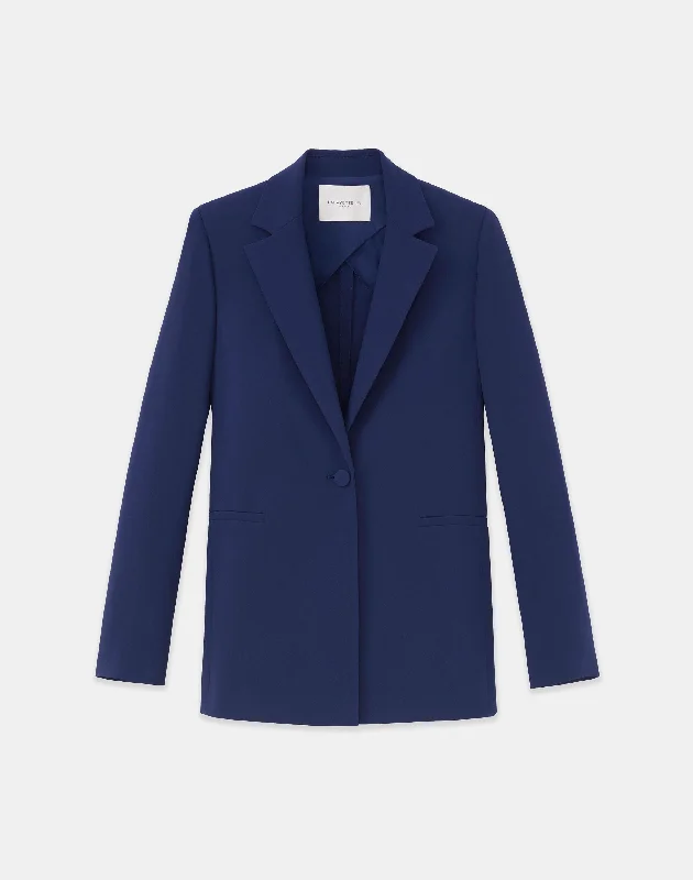 Finesse Crepe Blazer Women's Simple Jacket