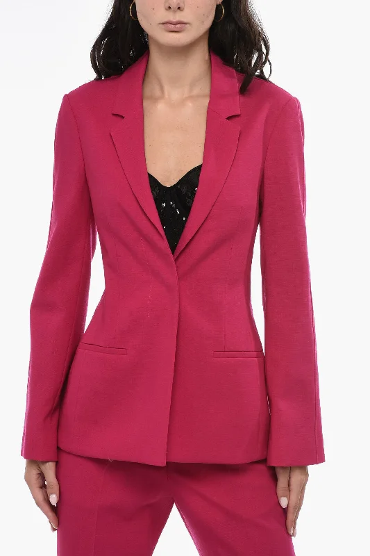 Givenchy Half-Lined Single Breasted Wool Blazer 36 Italian Size Women's Trendy Jacket