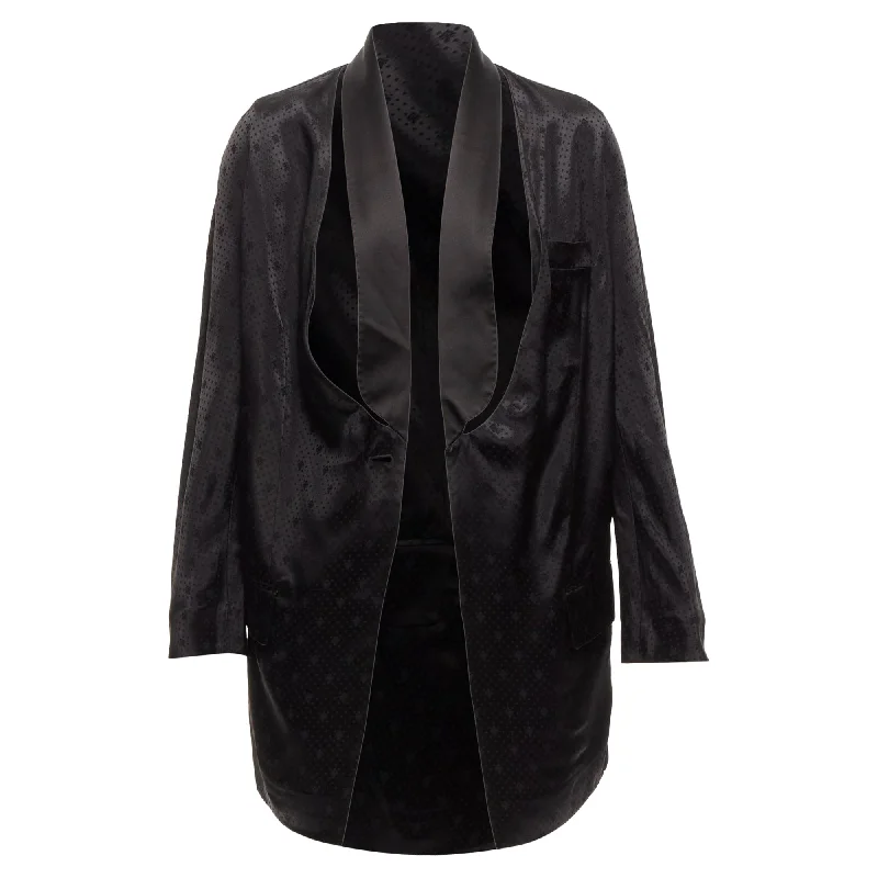 Givenchy Riccardo Tisci Viscose Cut Out Collar Robe Blazer Women's Boutique Suit