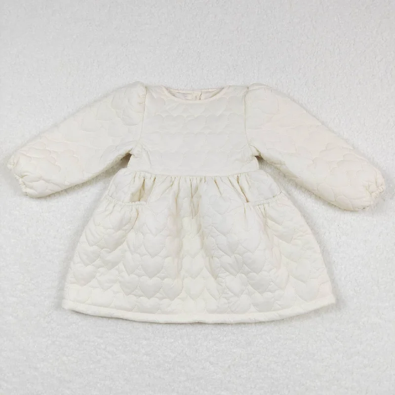 GLD0263 Love milk white thin cotton long-sleeved dress Pencil Office Professional