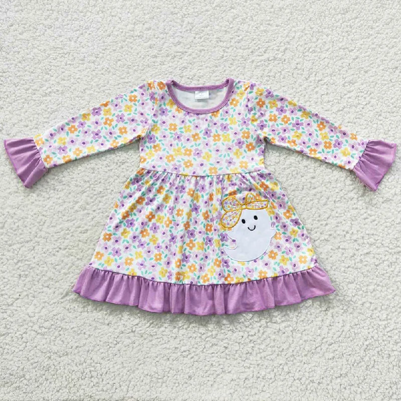 Halloween Girls Dress Ghost Baby Girls Dresses GLD0220 Tunics Plaid country