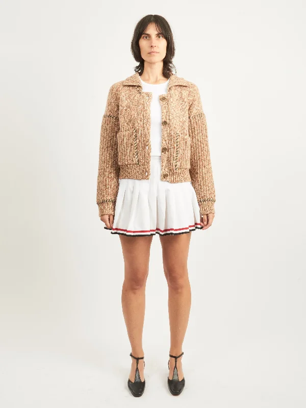 Fall Mix Stitch Cardigan Casual Formal Business