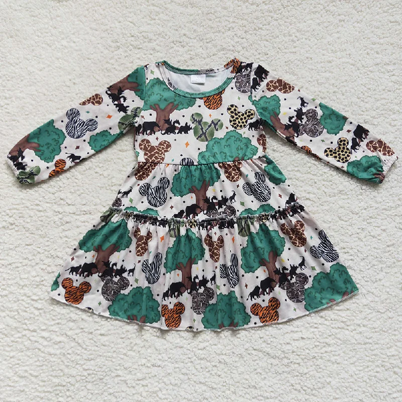 Hot Sale Baby Girls Dresses Long Sleeve Dress GLD0260 Cowl Neckline Elegant
