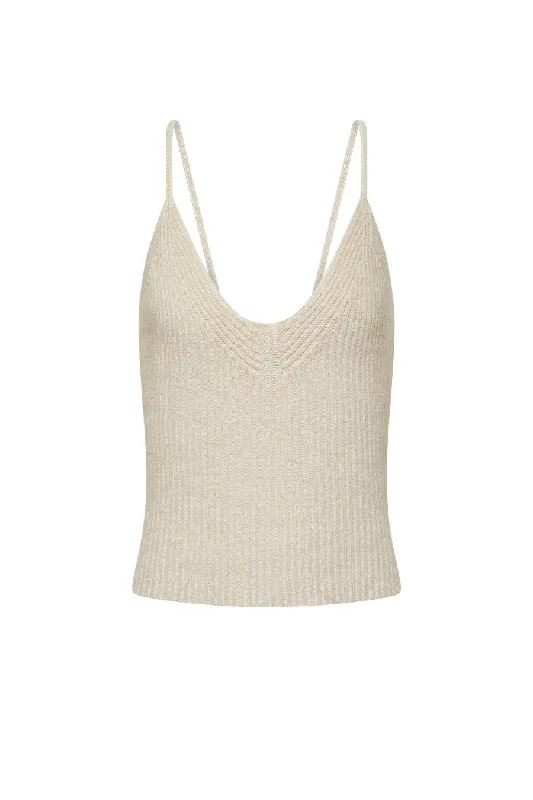 Joseph Cardigan Stitch Knit Top - Chai Spandex Rayon Corduroy