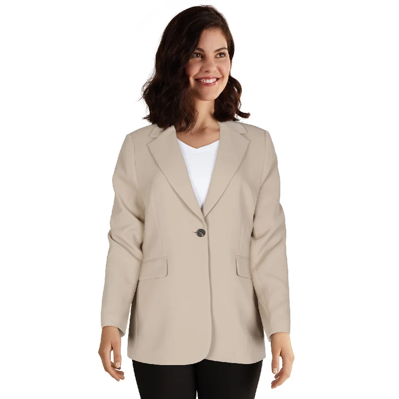 lily morgan Women's One-Button Blazer Women's High-End Blazer