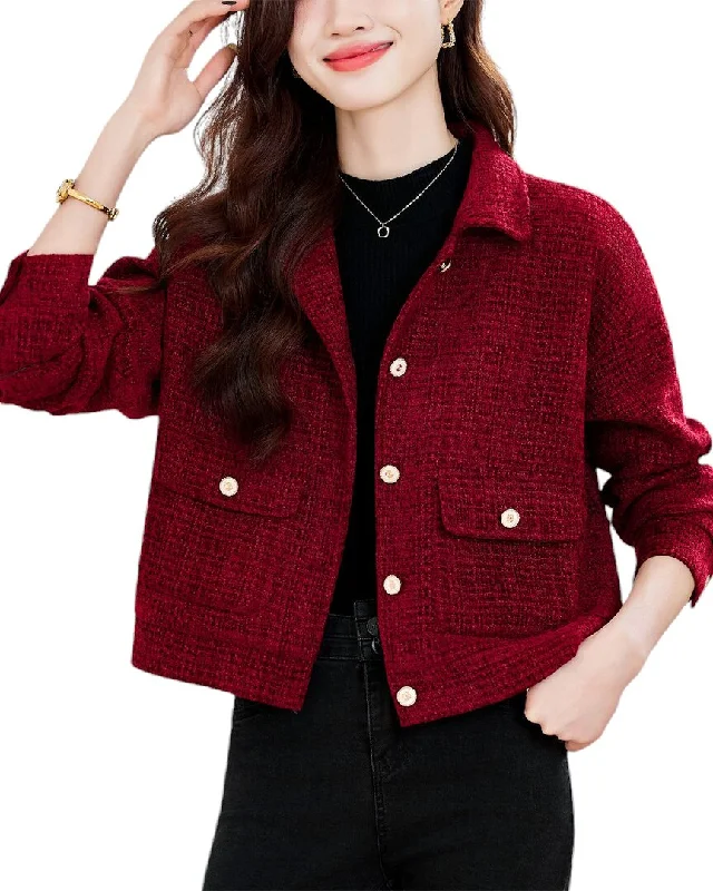 LIONELLO SALVI Blazer Women's Plaid Suit