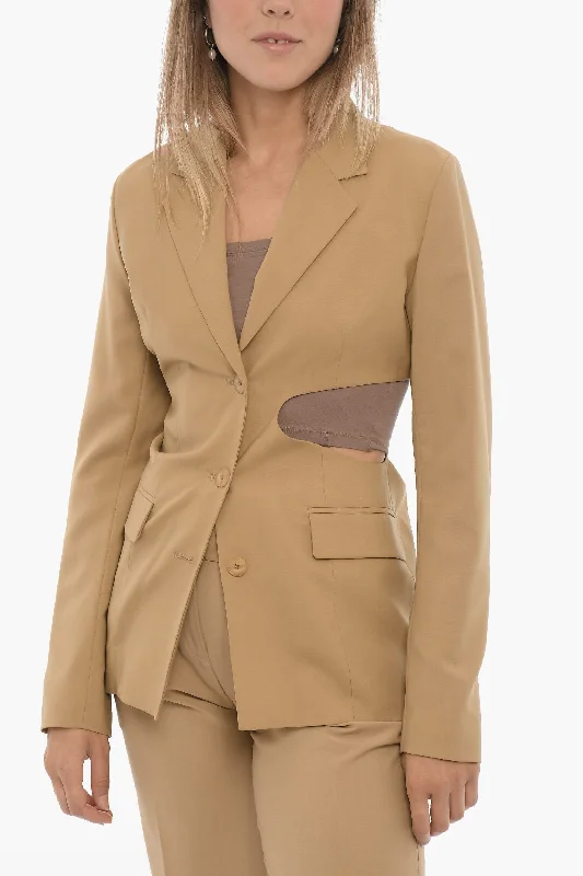 Low Classic Slim Fit Sleek Blazer With Cut-Out Detail S Standard Size Women's Adventure Blazer