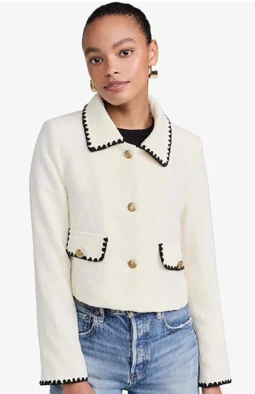 Moon River Cropped Blazer Slim Fit Blazer