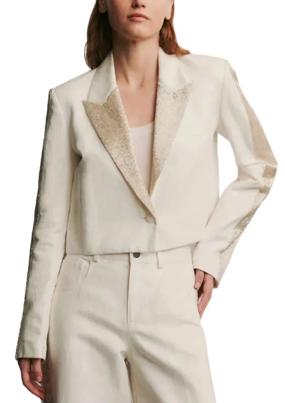 My Former Better Half Blazer In White Women's Unique Blazer