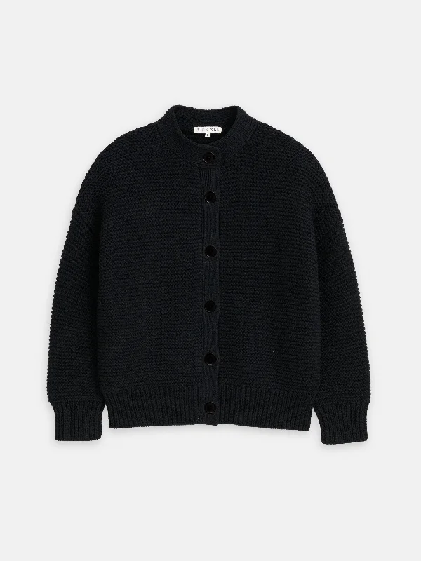 Nico Cardigan in Cotton Mesh Fabric Canvas Fabric Denim Fabric
