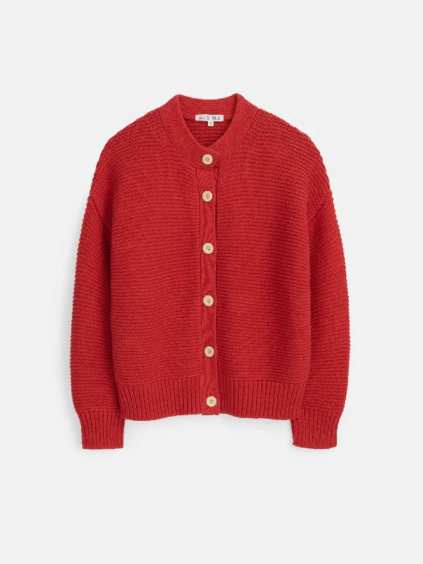 Nico Cardigan in Cotton Glossy Satin Silk