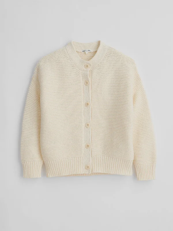 Nico Cardigan in Cotton Terry Terry Cloth Terry Knit