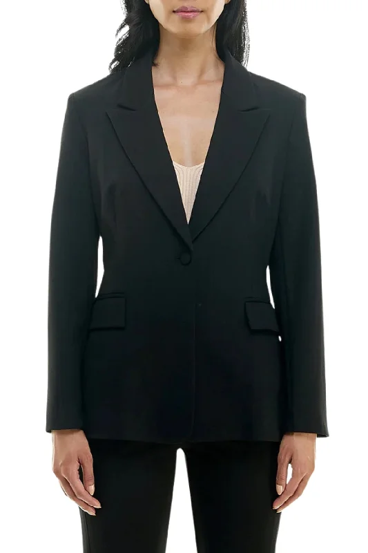 Nicole Miller Lace Blazer - Very Black Women's Radiation Jacket