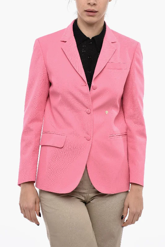Palm Angels Single Breasted Miami Blazer With Flap Pockets 40 Italian Size Women's Classic Blazer