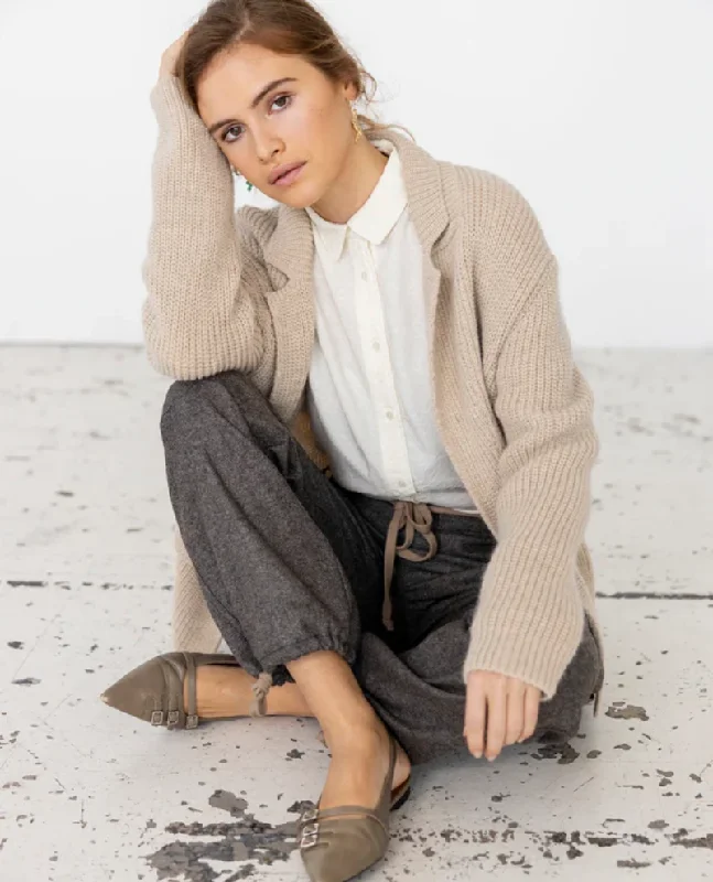 Project AJ117 Smith Sand Blazer Cardigan - UK12 Winter Women's Blazer