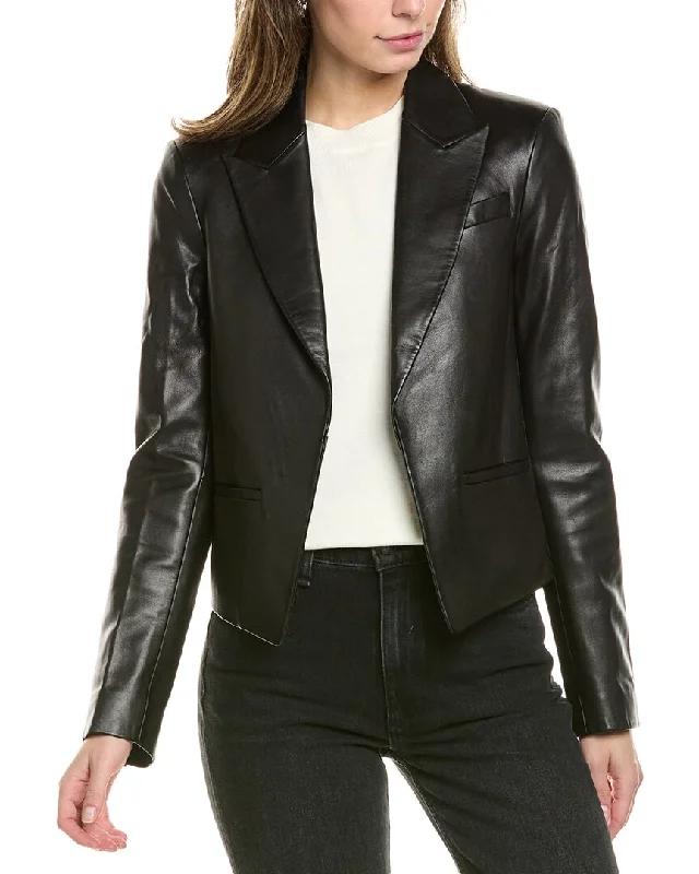 rag & bone Elle Leather Blazer Women's Luxury Jacket