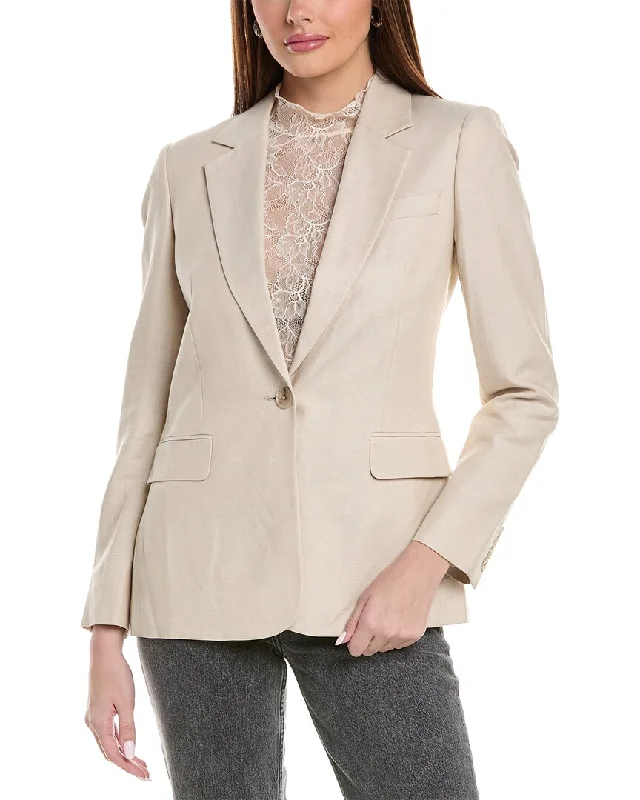 Reiss Shae Linen-Blend Blazer Milan Custom Blazer