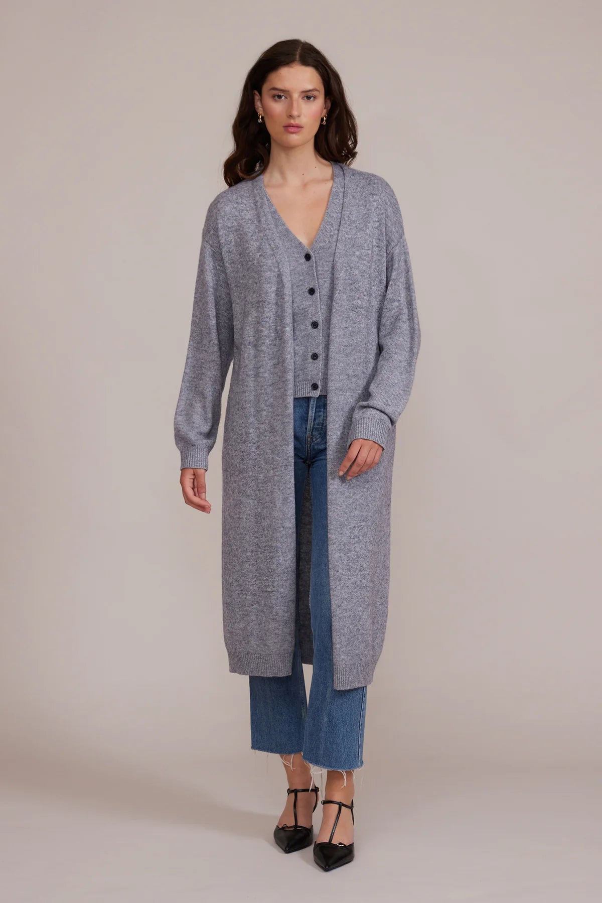 Samuel Cardigan Cashmere Blend Cotton Blend Poly Blend