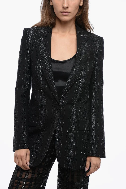 Stella McCartney Wool Blazer with Lurex Detailing Women's Classic Suit