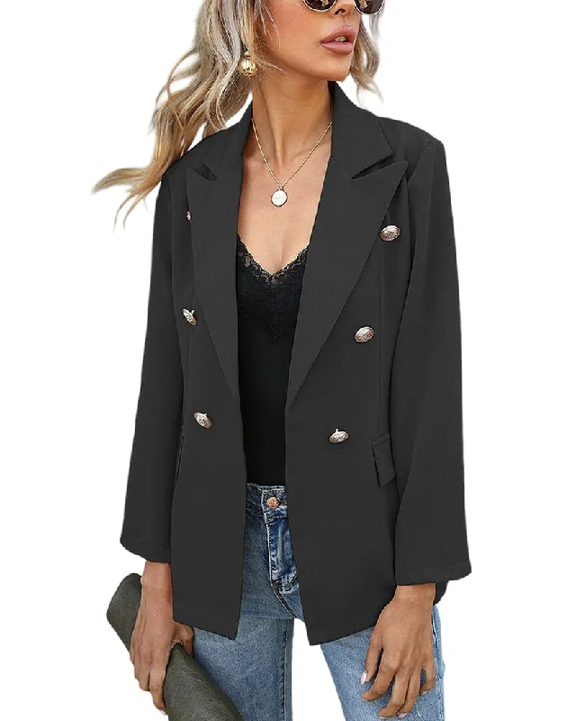 VERA DOLINI Blazer Women's Plaid Suit