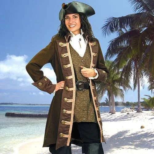 Mary Read Pirate Coat Boat Shawl Notched
