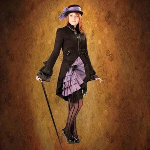 Pirate Queen Coat Front Pockets Side Pockets Patch Pockets
