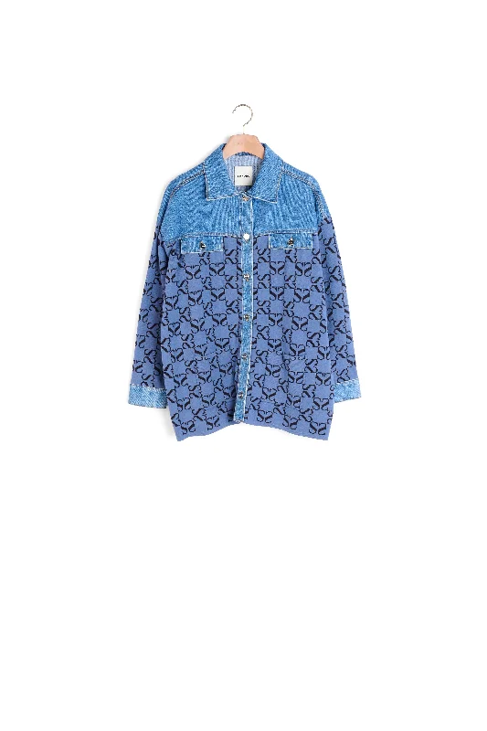 Cardi-coat oversize en mix matières A-Line Ball Gown Mermaid