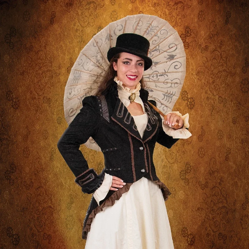 Hyde Park Steampunk Coat Down Puffer Quilted