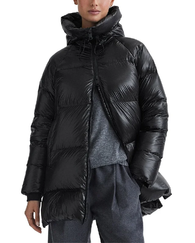 Reiss Rae Coat Turtleneck Wrap Cape