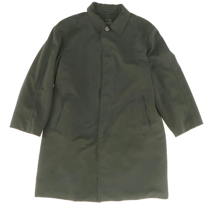 Black Button-Up Coat Asymmetrical Diagonal princess