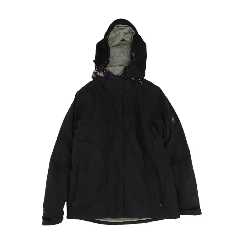Black Solid Active Coat Chenille Brocade Lace
