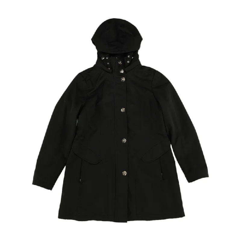 Black Solid Coat Stole Shawl Scarf