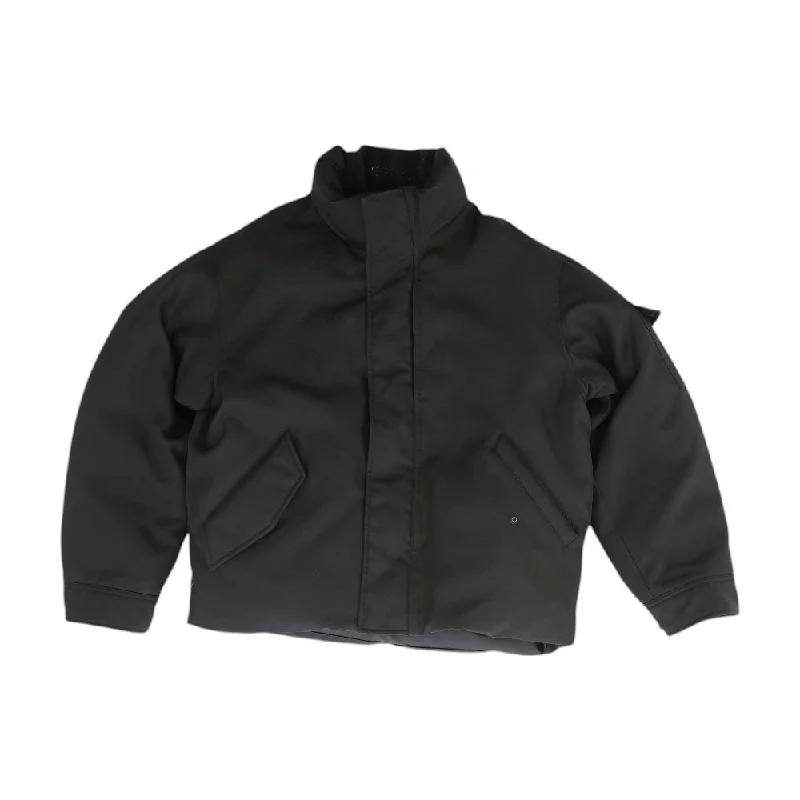 Black Solid Coat Sleeveless Short Sleeve Long Sleeve