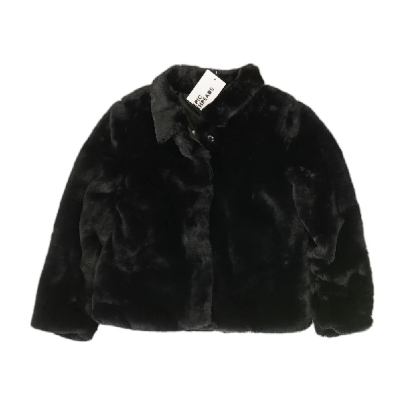 Black Solid Lightweight Coat Quilted Jacket Anorak Windbreaker