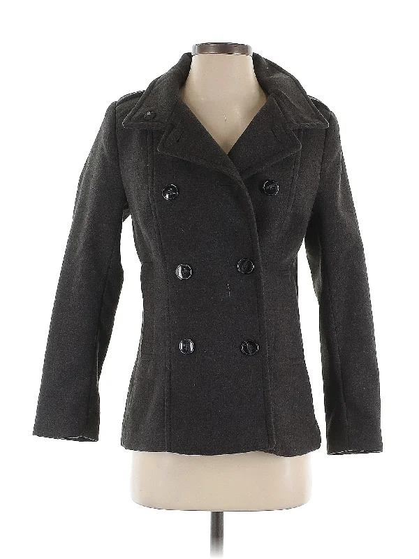 Coat Sequined Lace Ribbed