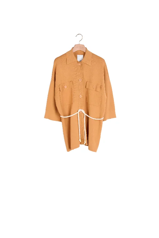 Cardi-coat oversize esprit surchemise Trench Raincoat Windbreaker