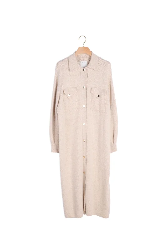 Cardi-coat long en laine Cardigan Sweater Pullover