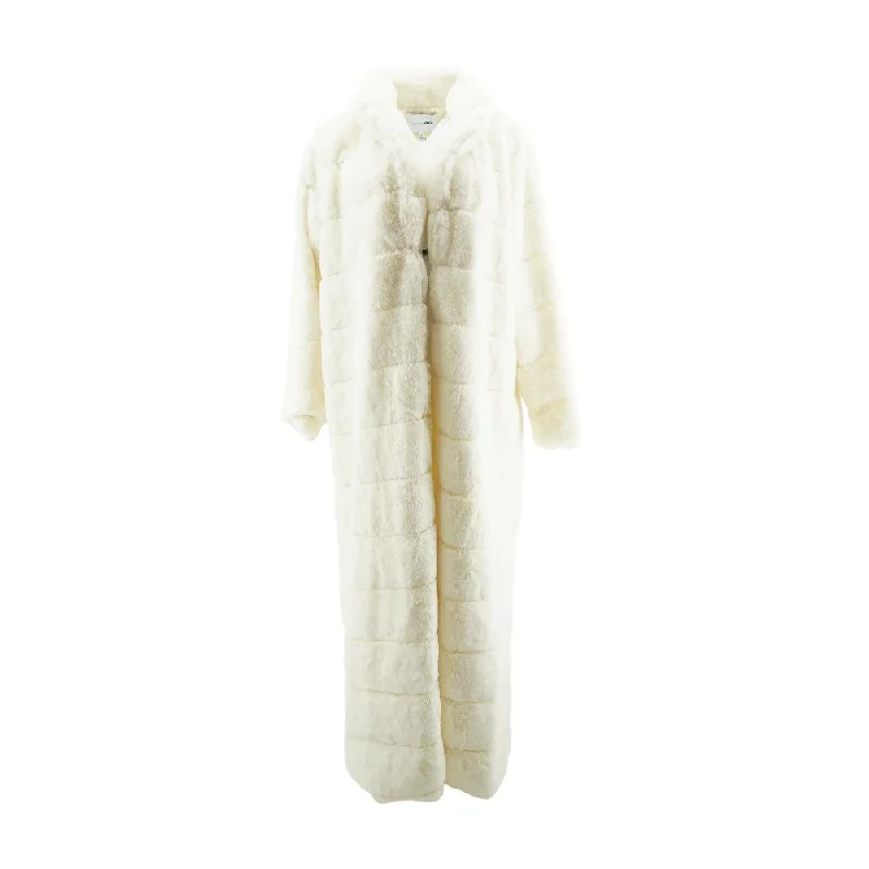 Ivory Solid Fur Coat Bomber Jacket Denim Jacket Leather Jacket