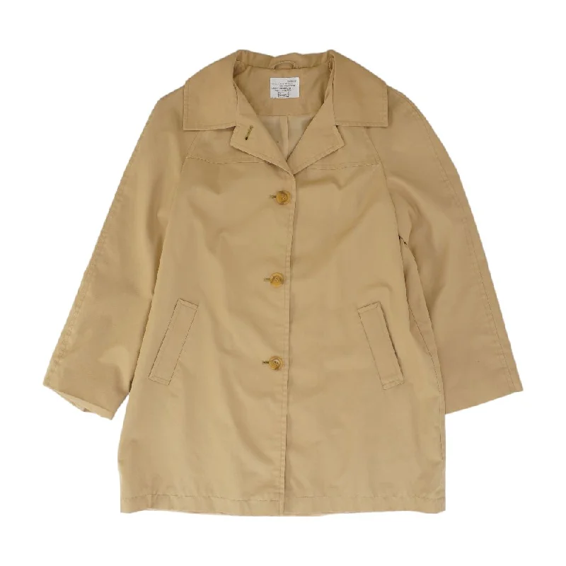Vintage Beige Single Breasted Coat Kimono Robe Cloak