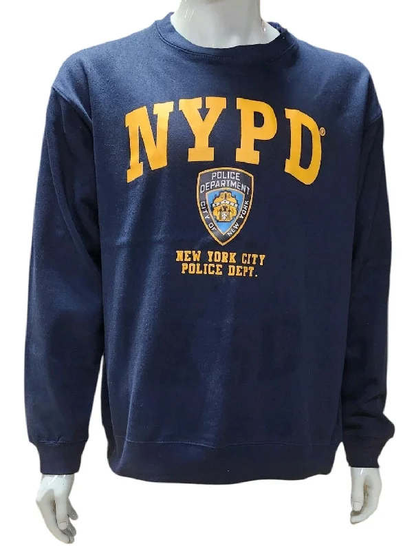 Adult NYPD Pullover Crewneck Textured Knit Design