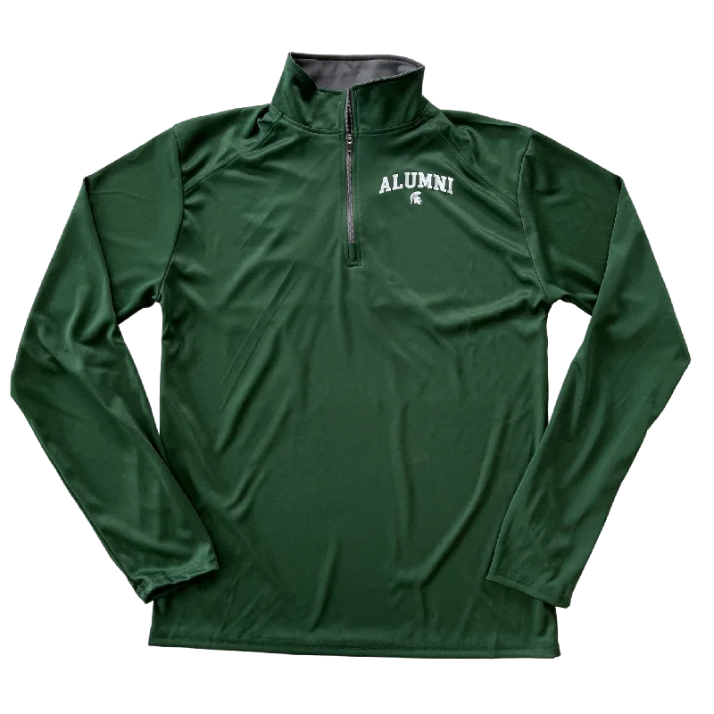 Spartan Alumni Quarter-zip Pullover Solo Sleeve Pullover
