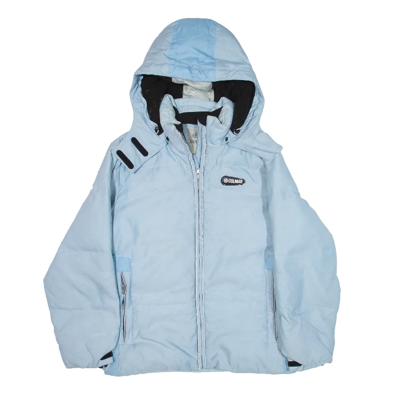 COLMAR Insulated Coat Blue Womens M Stand-Up Roll-Neck Turtle