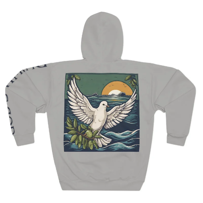 God's Timing WYCD Unisex Pullover Hoodie (AOP) Sabrina Neck Pullover