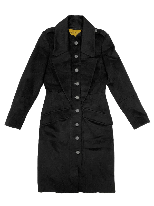 Hanley Mellon Women's Cashmere Blend Coat Wool Cashmere Tweed