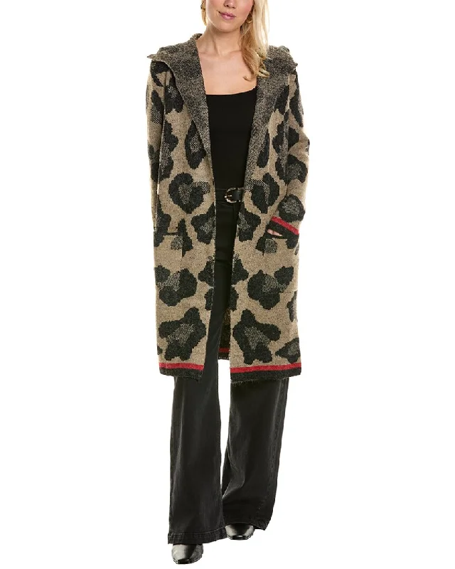 Joseph A. Coat Sequined Lace Ribbed