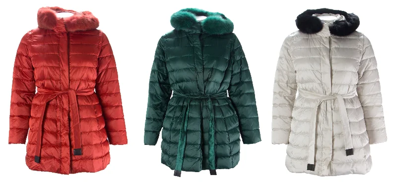 MARINA RINALDI Women's Ande Padded Coat/Vest $2080 NWT Stole Shawl Scarf